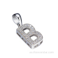 Iced Out Jewelry Pendant Inicials Pendant Charm Letra